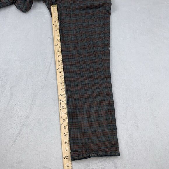 Anthropologie Cartonnier Women's Dress Pants Size 10 Striped Plaid Soft - Picture 8 of 9